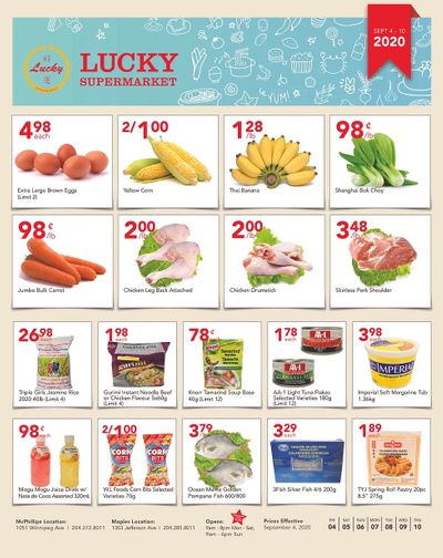 Lucky Supermarket (Winnipeg) Flyer September 4 to 10