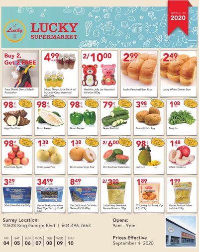 Lucky Supermarket (Surrey) Flyer September 4 to 10