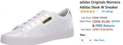 Amazon Canada Deals: Save 63% on Women’s Adidas Sleek W Sneaker + 35% on Resistance Bands Set 5 Stackable Exercise Bands + More Offers
