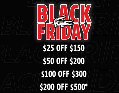 Lacoste Canada Black Friday 2019 Sale *Live*: Save up to $200 off with Coupon Code + FREE Shipping‌ on‌ All‌ Orders!