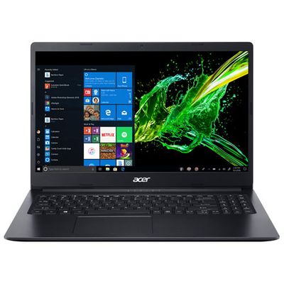 Acer Aspire 1 15.6" Laptop - Black (Intel Celeron N4120/64GB eMMC/4GB RAM/Windows 10) On Sale for $249.99 (Save $100.00) at Best Buy Canada