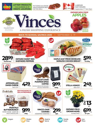 Vince's Market Flyer September 4 to 17