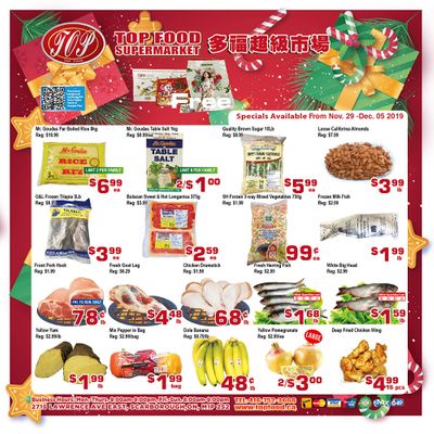 Top Food Supermarket Flyer November 29 to December 5