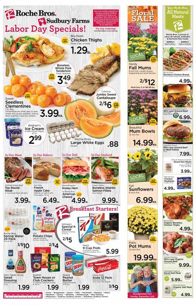 Roche Bros. Weekly Ad September 4 to September 10