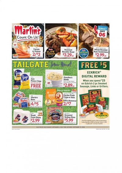 Martin’s Weekly Ad September 6 to September 12