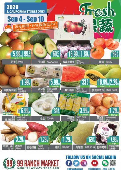 99 Ranch Market (CA) Weekly Ad September 4 to September 10