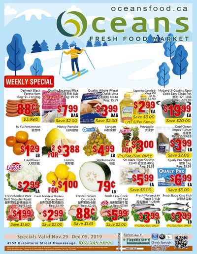 Oceans Fresh Food Market (Mississauga) Flyer November 29 to December 5