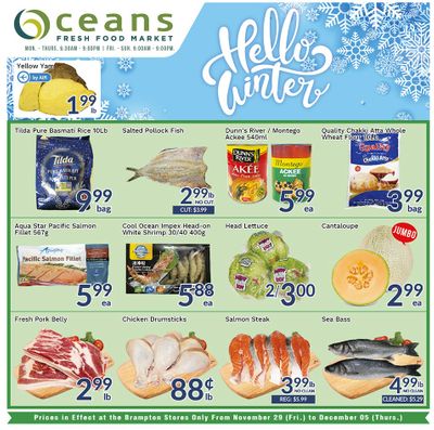 Oceans Fresh Food Market (Brampton) Flyer November 29 to December 5