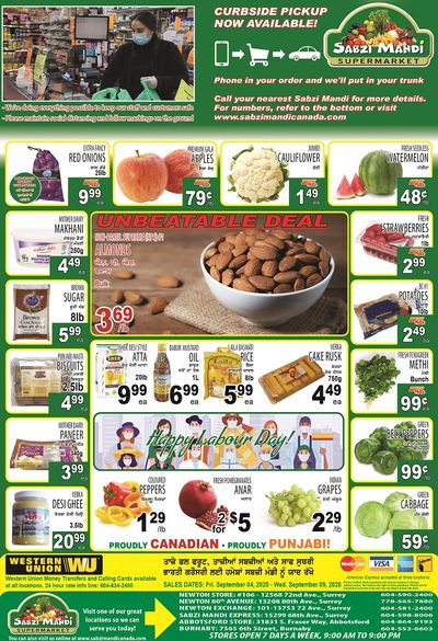 Sabzi Mandi Supermarket Flyer September 4 to 9