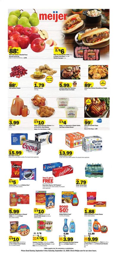 Meijer (IN) Weekly Ad September 6 to September 12