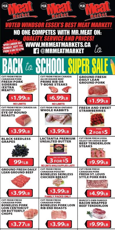 M.R. Meat Market Flyer September 5 to 12