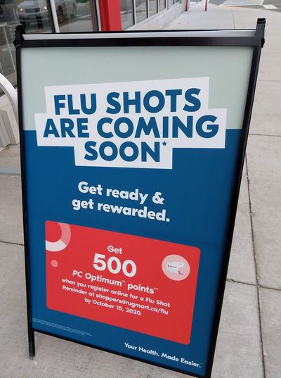 Shoppers Drug Mart Canada: Get 500 PC Optimum Points When You Register For A Flu Shot Reminder