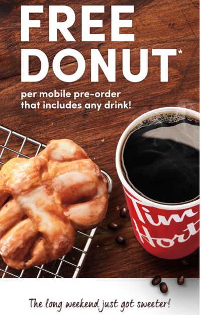 Tim Hortons Canada Promotions: Get a FREE Donuts All Weekend Long!