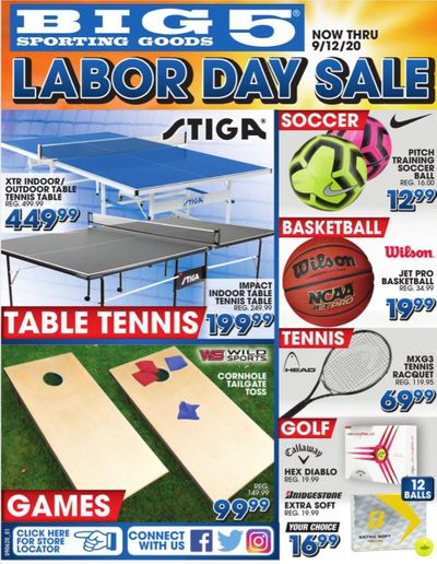 Big 5 Weekly Ad September 6 to September 12
