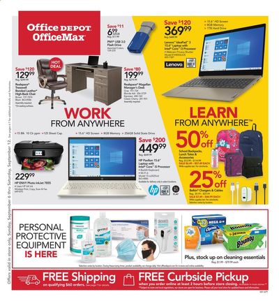 Office DEPOT Weekly Ad September 6 to September 12