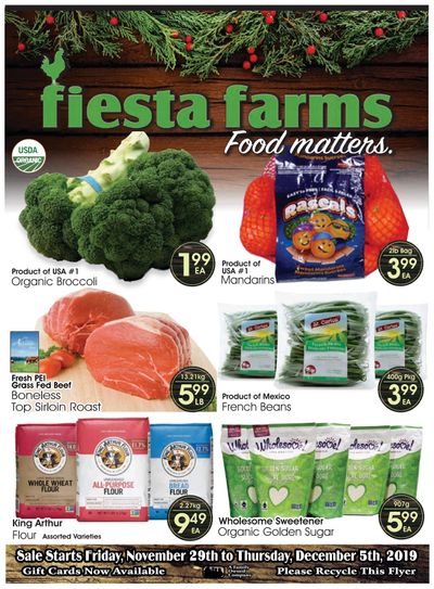 Fiesta Farms Flyer November 29 to December 5