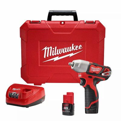 Milwaukee Tool M12 12V Lithium-Ion 3/8-Inch Cordless Impact Wrench Kit On Sale for $129.00 at The Home Depot Canada