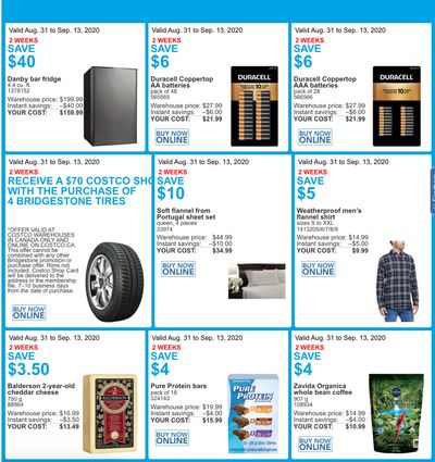 Costco Canada More Savings Weekly Coupons/Flyers for: Ontario, New Brunswick, Newfoundland & Labrador,  Nova Scotia and Quebec, Until September 13