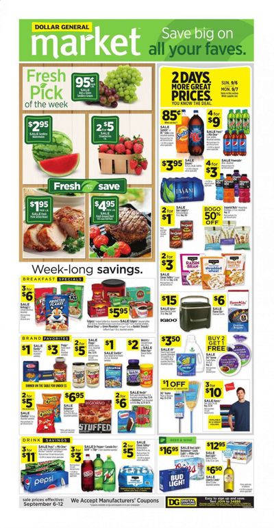Dollar General (AL) Weekly Ad September 6 to September 12