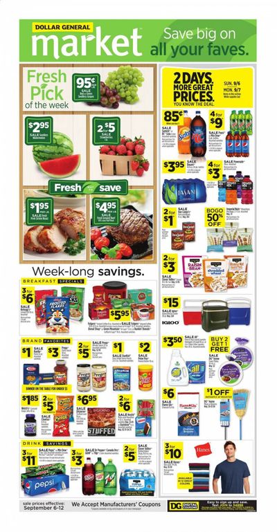 Dollar General (AL, GA, KY, LA, TN) Weekly Ad September 6 to September 12