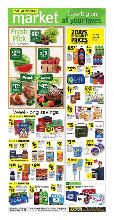 Dollar General (KY) Weekly Ad September 6 to September 12