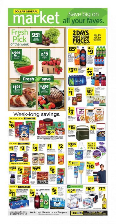 Dollar General (GA) Weekly Ad September 6 to September 12