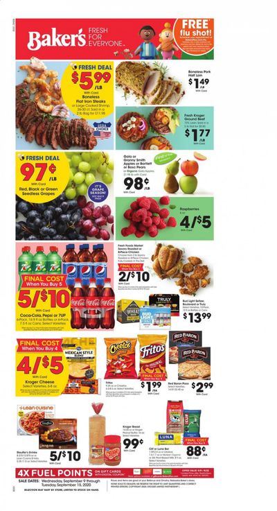 Baker's Weekly Ad September 9 to September 15