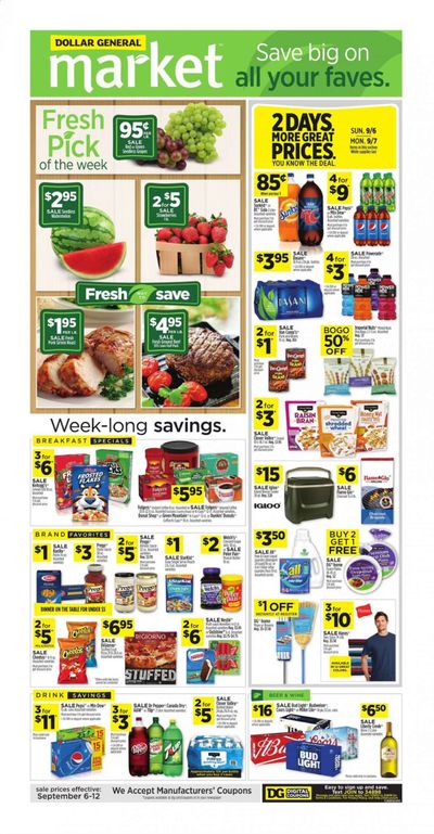 Dollar General (LA) Weekly Ad September 6 to September 12