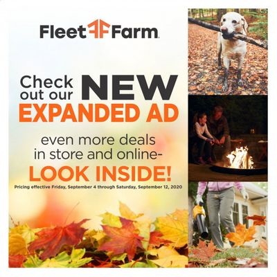 Fleet Farm Weekly Ad September 4 to September 12