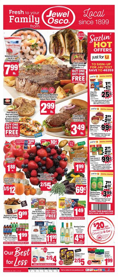 Jewel Osco (IN) Weekly Ad September 9 to September 15