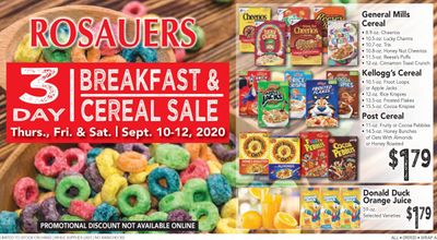 Rosauers Weekly Ad September 10 to September 12