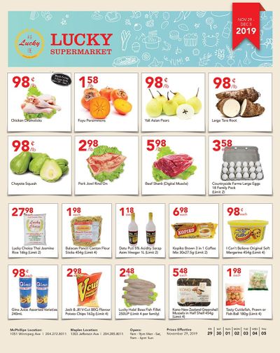 Lucky Supermarket (Winnipeg) Flyer November 29 to December 5