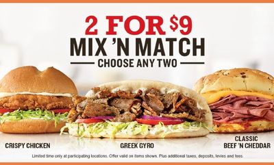 Mix and Match at Arby's