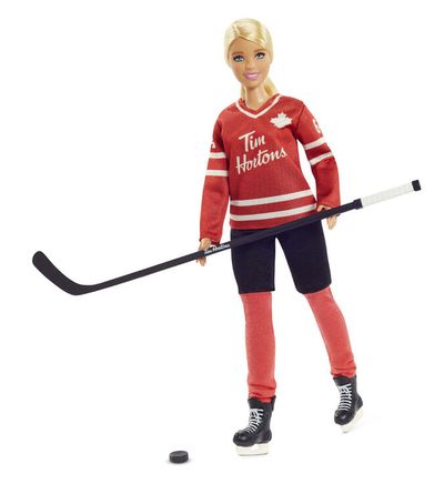 Tim Hortons Barbie Doll In Hockey Uniform On Sale for $29.99 at Toys R Us Canada