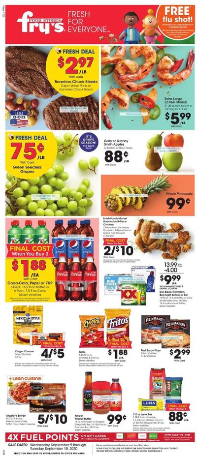 Fry’s (AZ) Weekly Ad September 9 to September 15