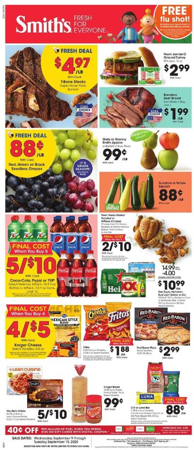 Smith's Weekly Ad September 9 to September 15