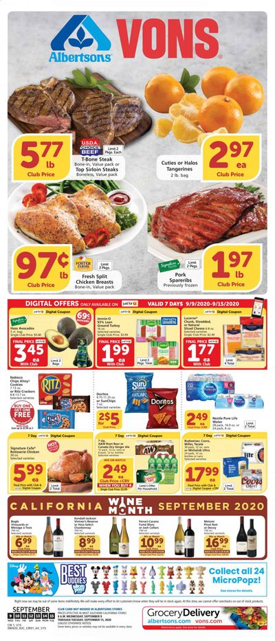 Albertsons Weekly Ad September 9 to September 15