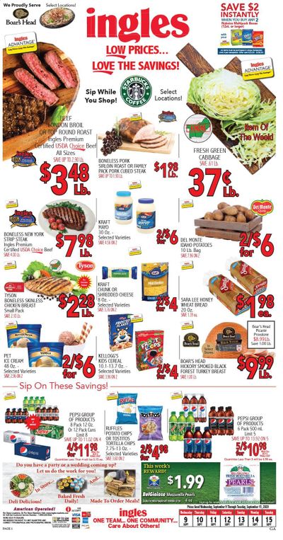 Ingles Weekly Ad September 9 to September 15