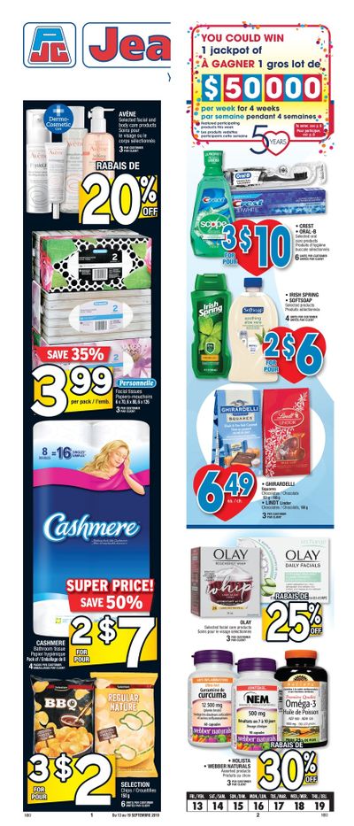 Jean Coutu (NB) Flyer September 13 to 19