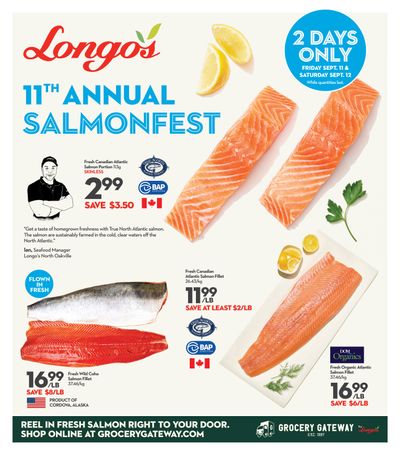 Longo's Flyer September 11 and 12