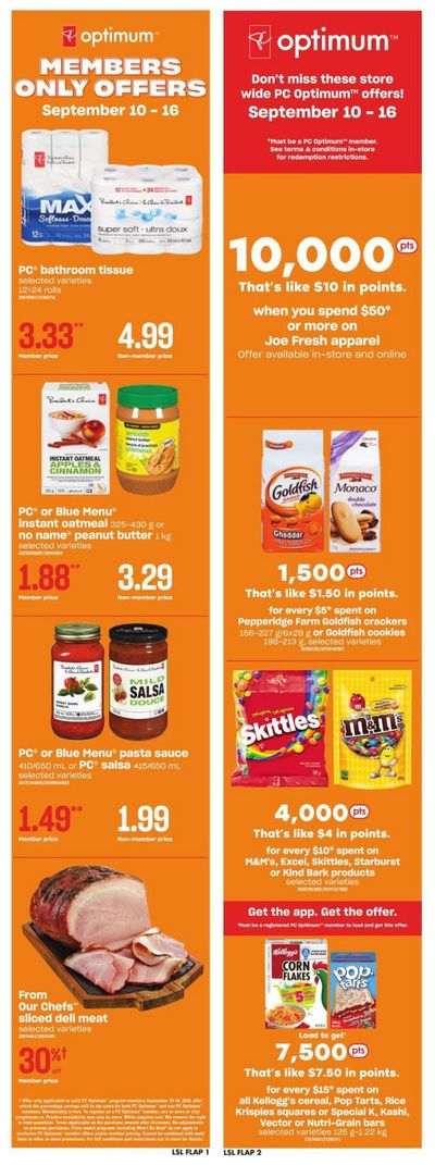 Loblaws (ON) Flyer September 10 to 16 Loblaws (ON) Flyer September 10 to 16