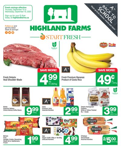 Highland Farms Flyer September 10 to 16