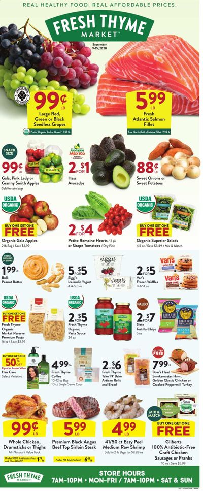 Fresh Thyme Weekly Ad September 9 to September 15
