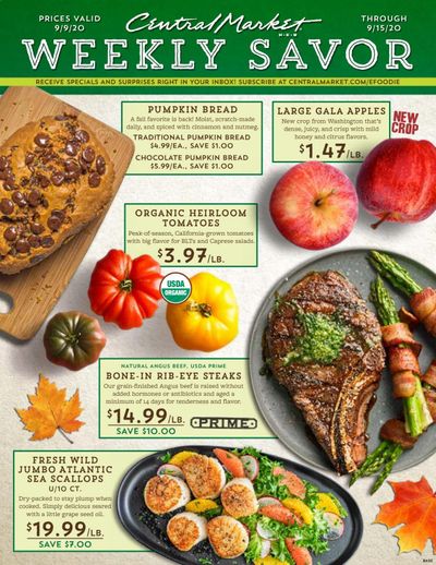 Central Market Weekly Ad September 9 to September 15