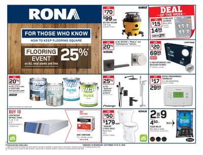 Rona (ON) Flyer September 10 to 16