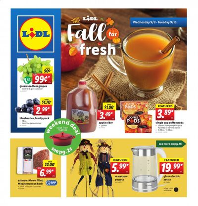 Lidl Weekly Ad September 9 to September 15