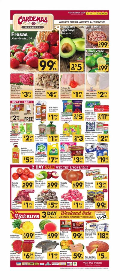 Cardenas Weekly Ad September 9 to September 15
