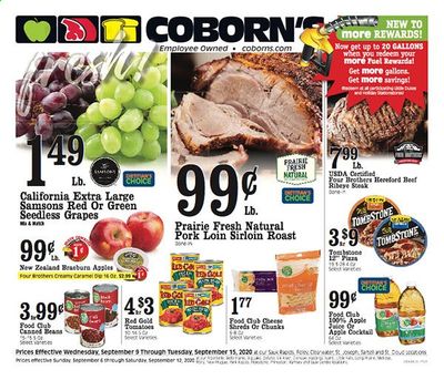 Coborn's Weekly Ad September 9 to September 15