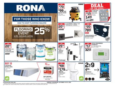 Rona (Atlantic) Flyer September 10 to 16