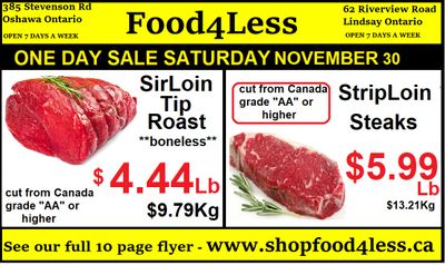 Food 4 Less Flyer November 29 to December 5